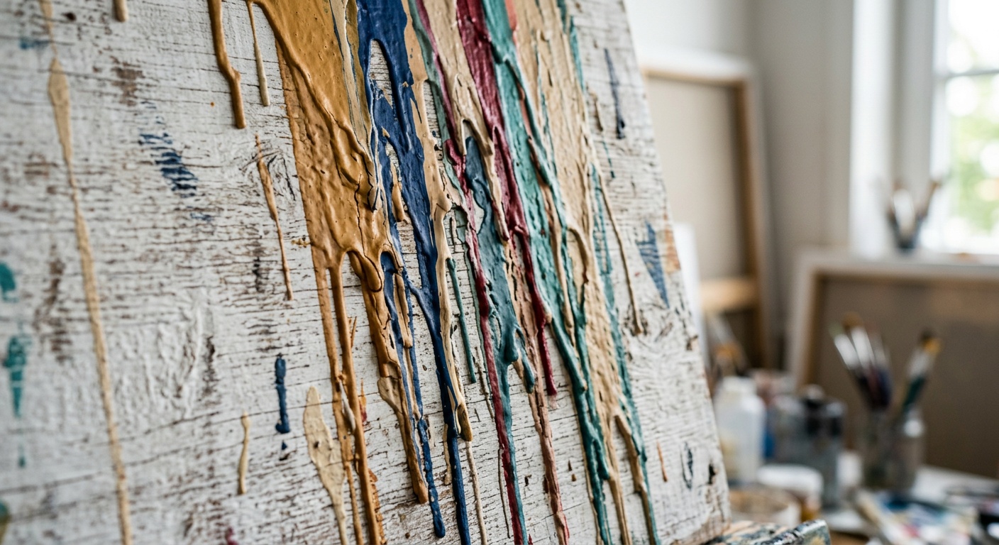 Dried paint drip repair