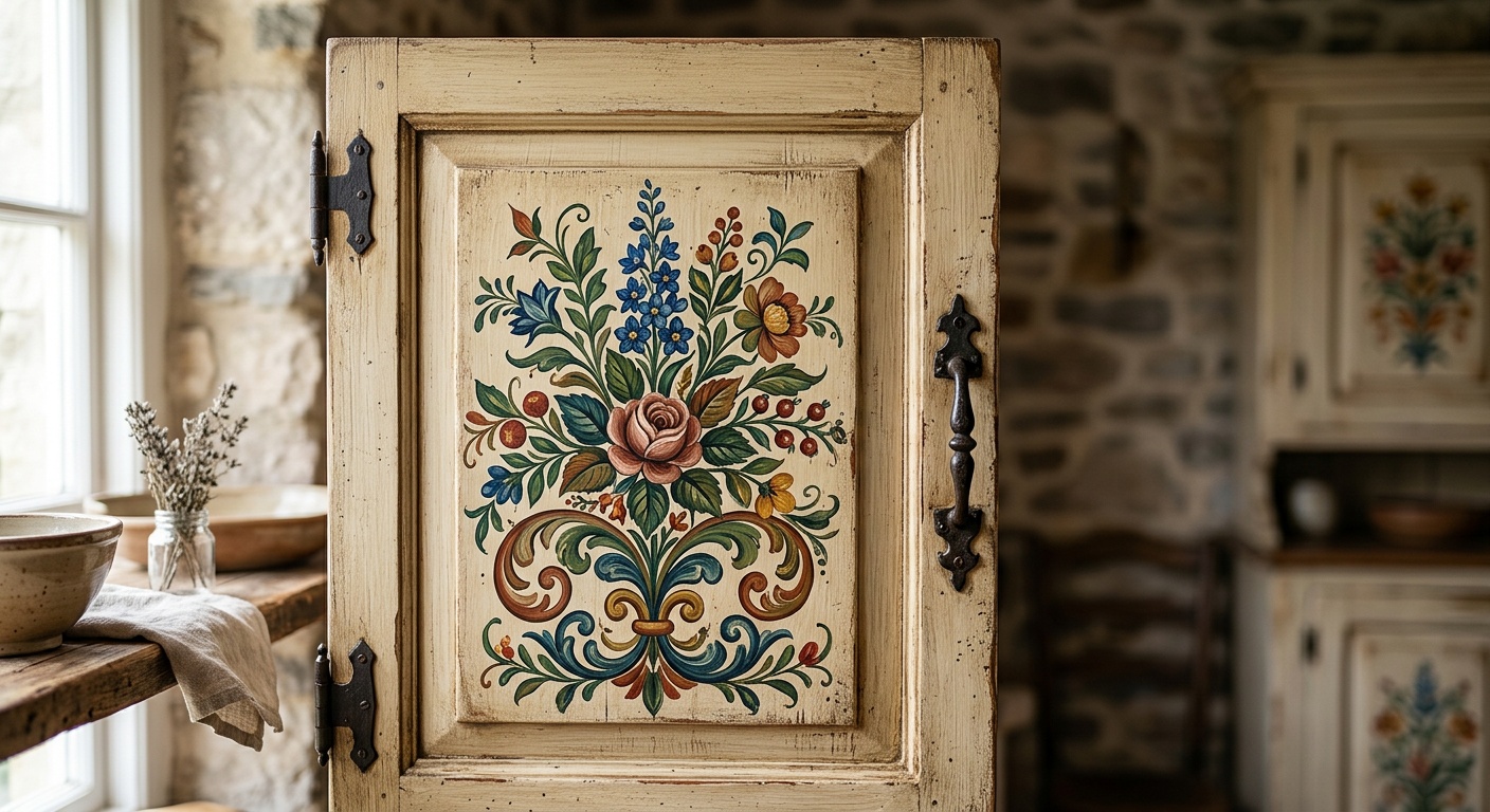 Painted kitchen cabinets