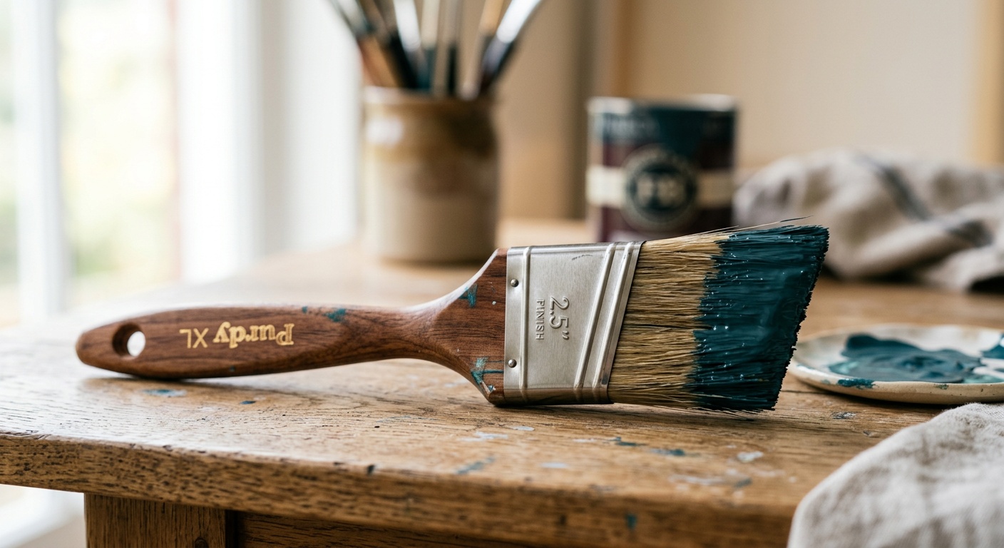 Painting freehand edging technique