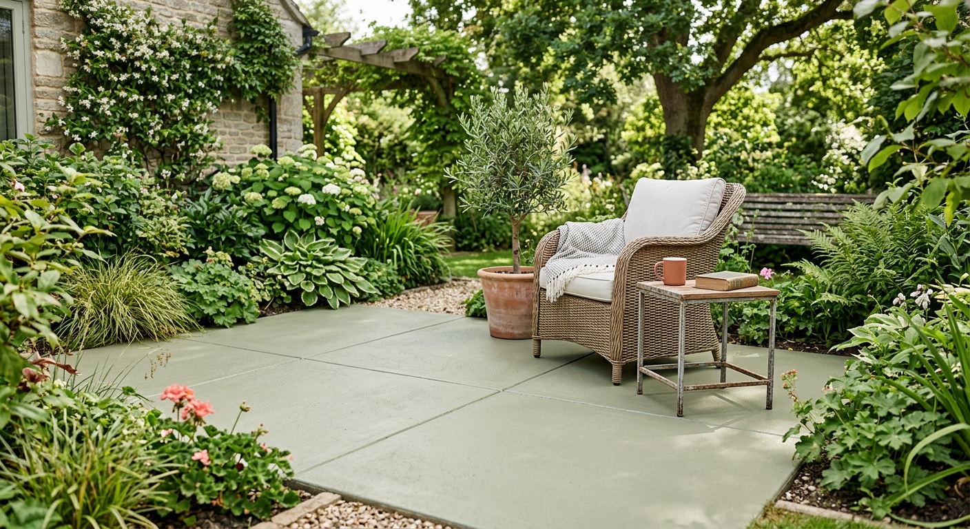 Concrete Patio Painting