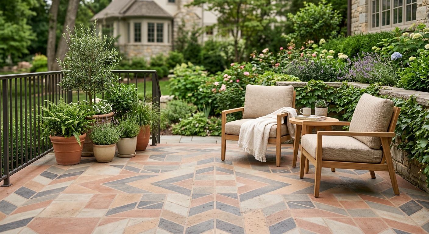 Concrete Patio Painting